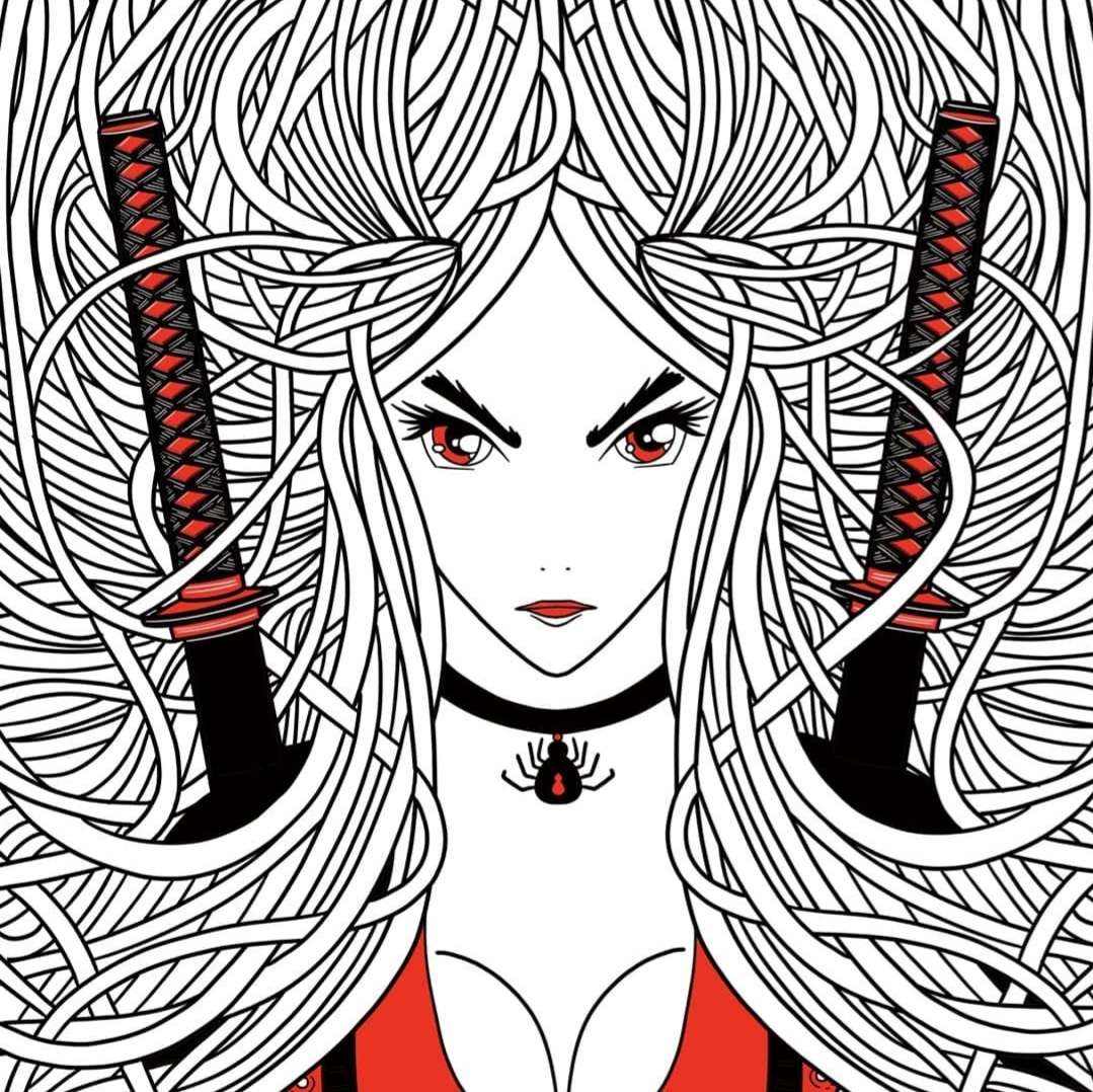 WhiteSquidTokyo's tweet photo. Hardwired and Witch Blanche Illustrations I did for Phone cases for @Cellairis 

#mangaart #animegirl #ligneclaire #whitesquidtokyo #lineart https://t.co/XEidOyEL09