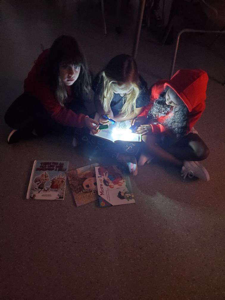 HESHippos's tweet photo. Mrs. Rowen's class took advantage of the spooky stormy weather and had Flashlight Friday. 👻🎃 https://t.co/vdOjOZ2wIz