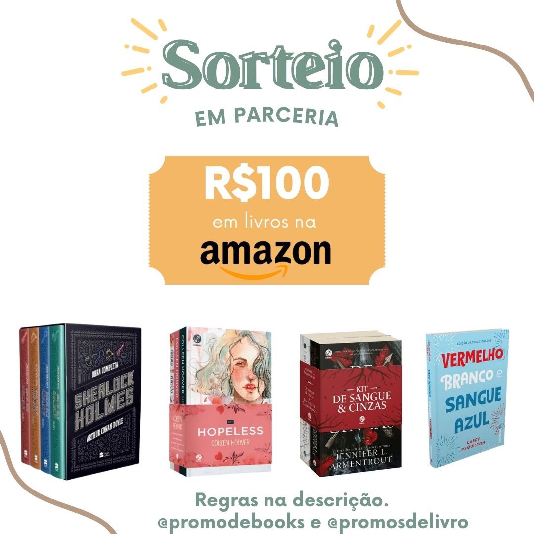 📚📚📚 Sorteio de Livro 📚📚📚 🏆 Prêmio: ✨ R$100 em livros da sua escolha na Amazon! ↪️ Regras: • Seguir @promodebooks e @promosdelivro • Dar RT nesse tweet (sem citar) Resultado: 10/11! 🍀📚