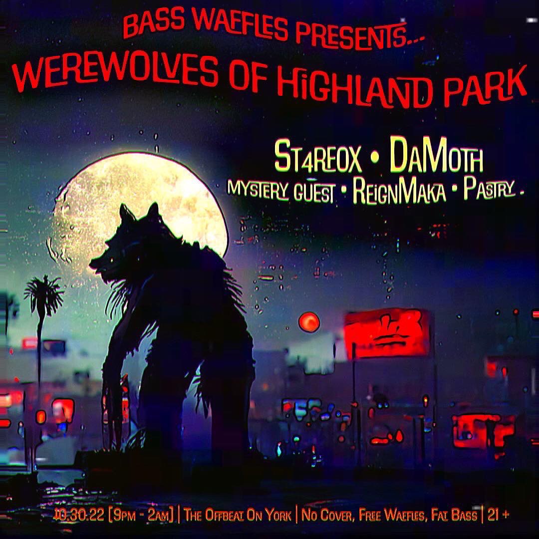 On the last Sunday of Halloween month, the Werewolves and Werefoxes come down for their hunt,
Drooling and clawing their way through the pack,
They prowl down York Blvd, searching for a snack.