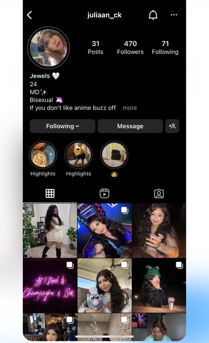 No y'all did not make a fake account of me and named me Jewels ??? MY NAME IS ALICE !!!! https://t.c