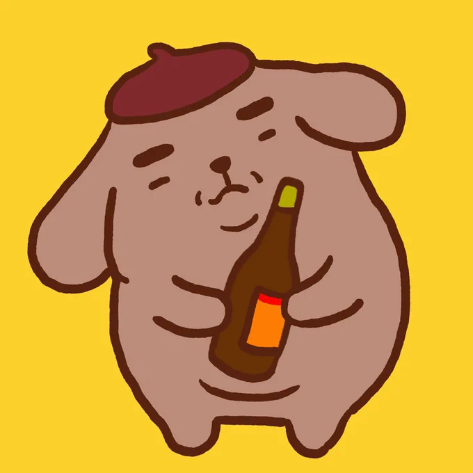 コーヒー味のネノネノプリン#イラスト供養 