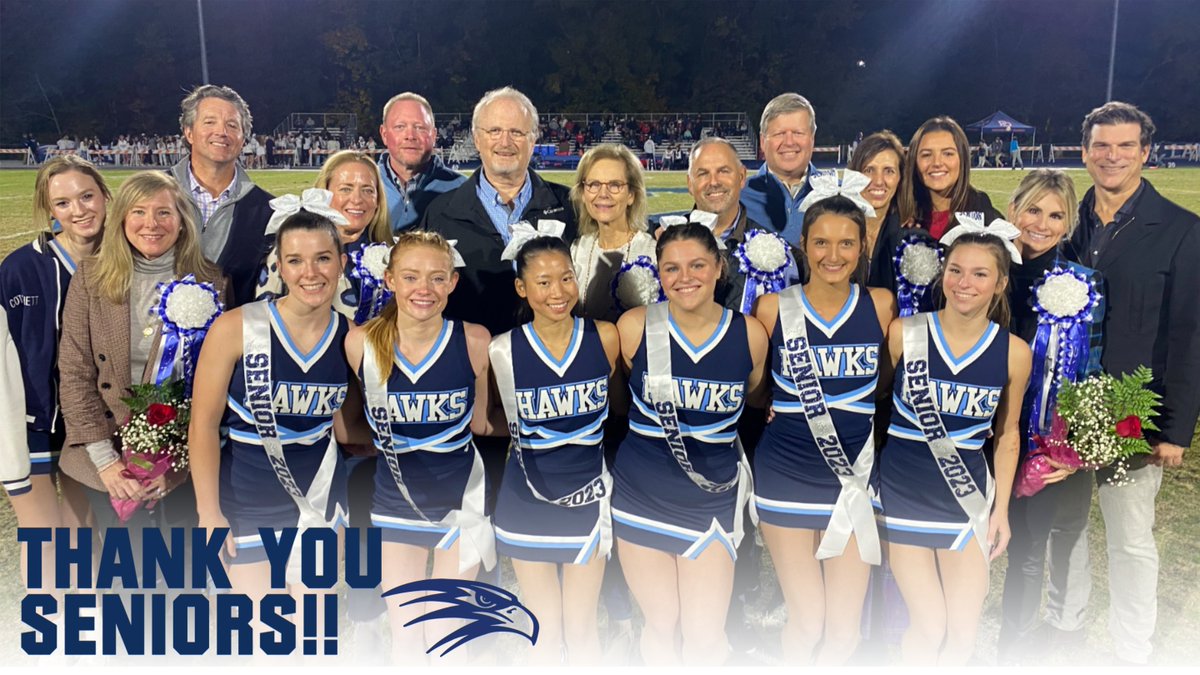 CLS_Hawks's tweet photo. THANK YOU, SENIORS!!!! 📣💃🏈
@CLS_Hawks_Cheer 
@FootballLatin 
#GoHawks https://t.co/lpdTyRjvIN