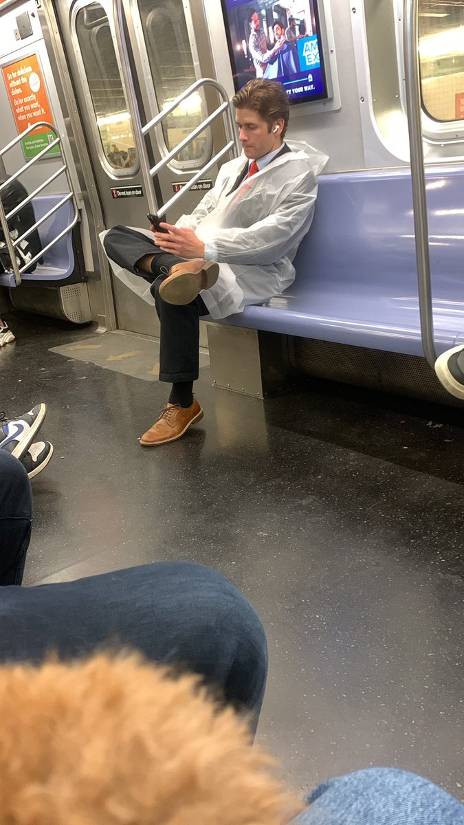 Saw 2 Patrick Batemans on 1 train.