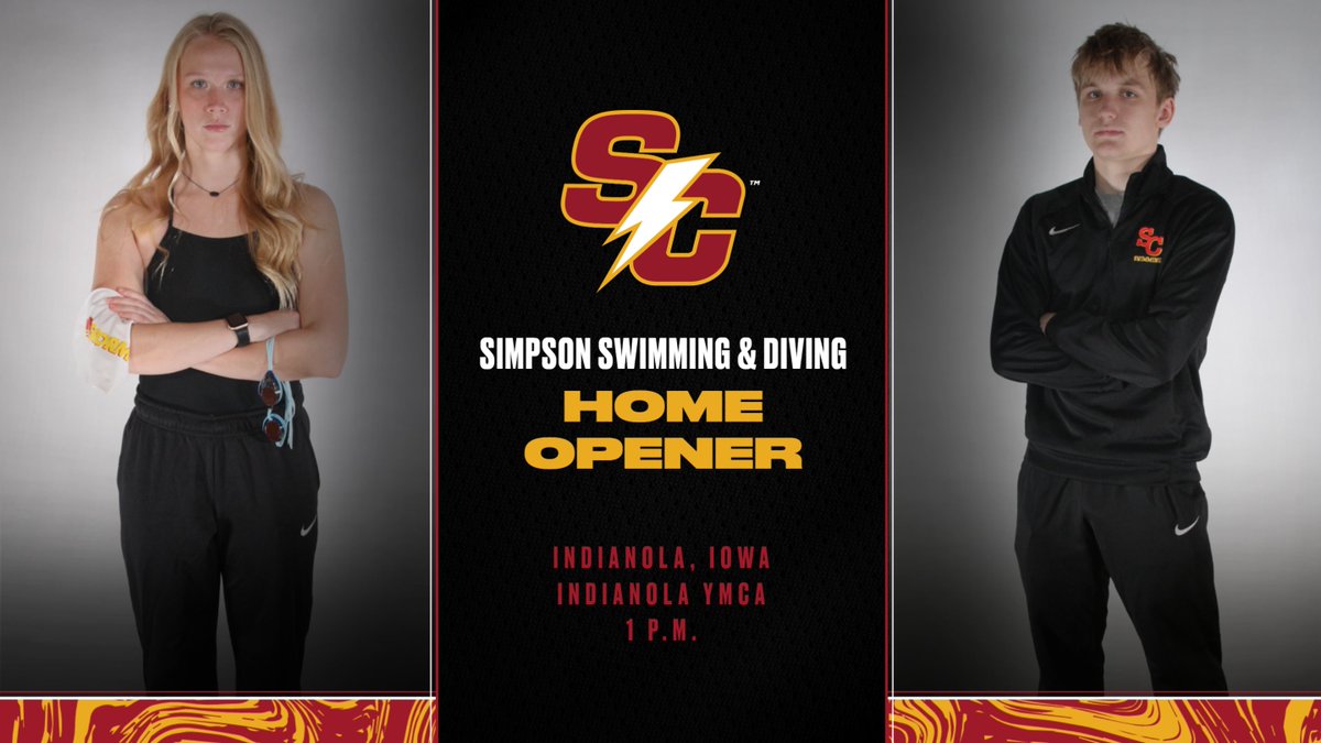 SimpsonSwim's tweet photo. Back in action as we host Loras today in our first home meet of the year!

🆚 Loras
🕐 1 p.m.
📍 Indianola, Iowa
🏟 Indianola YMCA
📄 https://t.co/ylUp2MSw7V

#d3swim https://t.co/jWWhEqyoUN