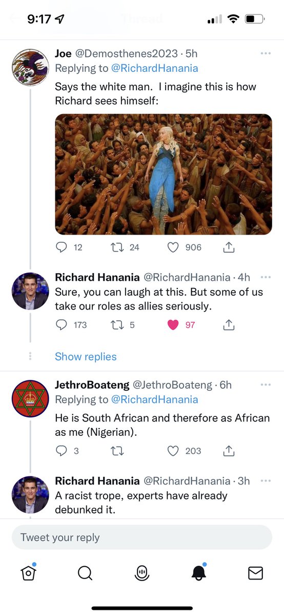 Again no matter how hard you try, you will never be as good at Twitter as @RichardHanania: