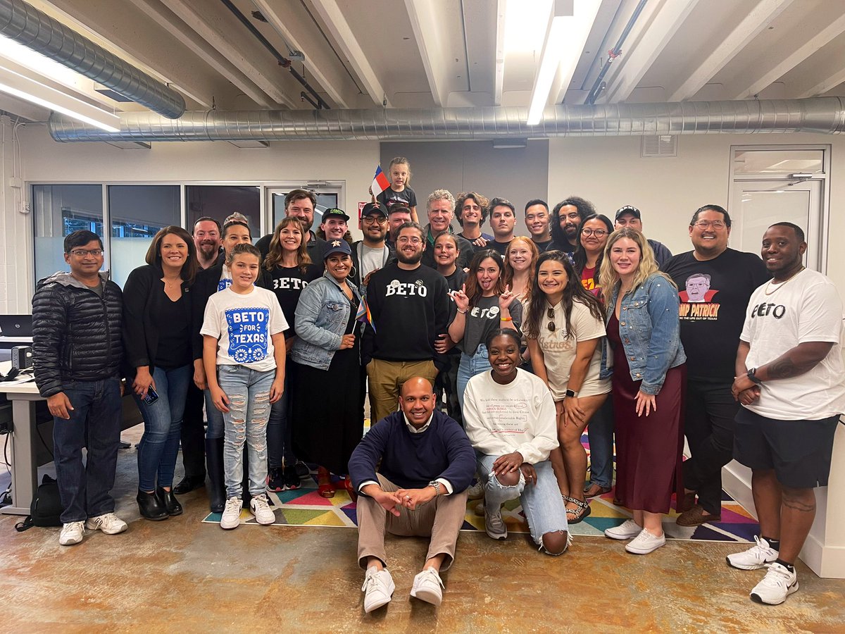 We had a very special guest stop by our Houston HQ today: Will Ferrell!