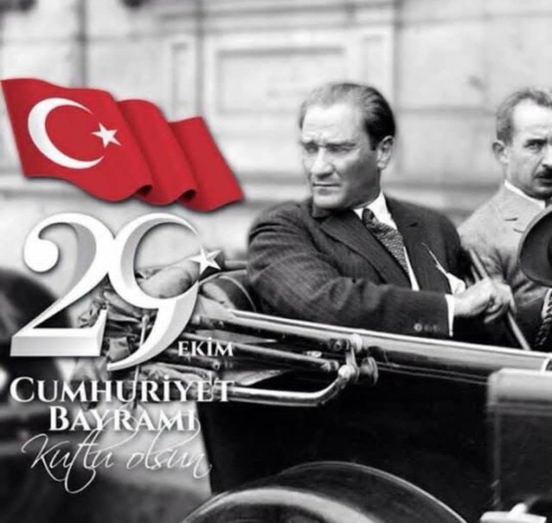 İstiklâl mücadelemizin önderi, Cumhuriyetimizin kurucusu Gazi Mustafa Kemal Atatürk ile silah arkadaşları başta olmak üzere bütün şehit ve gazilerimizi şükran, saygı ve rahmetle anıyorum. Cumhuriyet Bayramımız Kutlu Olsun. #29EkimCumhiyetBayramı