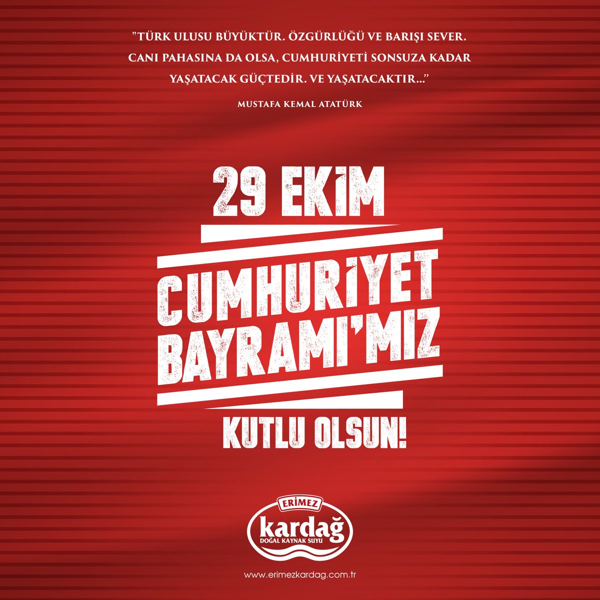 erimezkardag's tweet photo. 29 Ekim Cumhuriyet Bayramı'mız Kutlu Olsun. 🇹🇷

#kardagsu #cumhuriyetbayramı https://t.co/4d2GtPPWeE