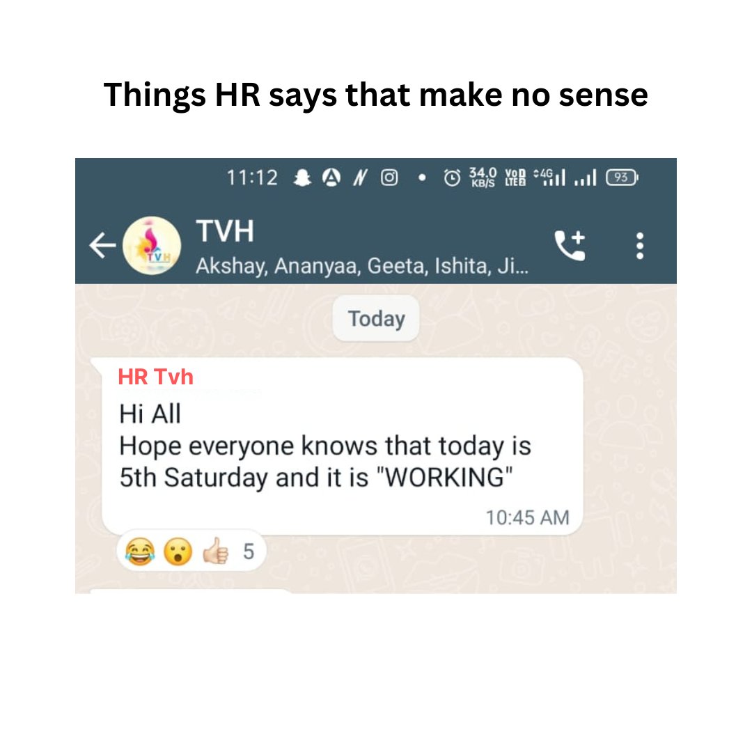 visualhousetvh's tweet photo. Meanwhile employees: Jayada Ho Raha Hai!
#HRthings #HRmemes https://t.co/u1CxebGefR
