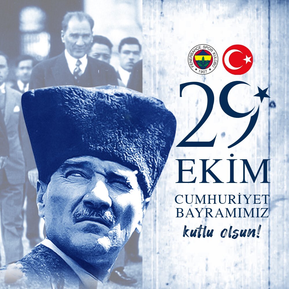 Cumhuriyetimizin kurucusu Mustafa Kemal Atatürk başta olmak üzere, milli mücadelenin tüm kahramanlarını minnet ve saygıyla anıyoruz!

#29EkimCumhiyetBayramı'mız Kutlu Olsun! 🇹🇷