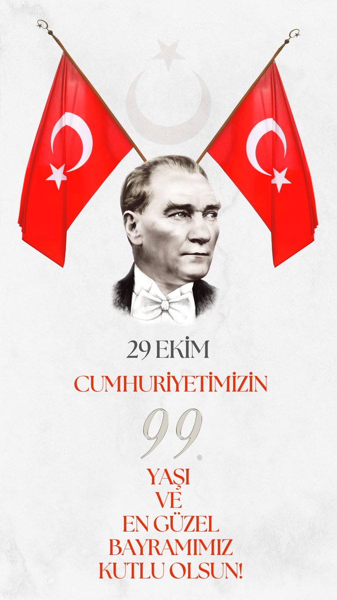 melishaseki's tweet photo. Cumhuriyetimizin 99.yaşı ve 29 Ekim Cumhuriyet Bayramımız kutlu olsun! İyi ki Cumhuriyet, iyi ki Atam❤️ https://t.co/JnPgLRG7EI