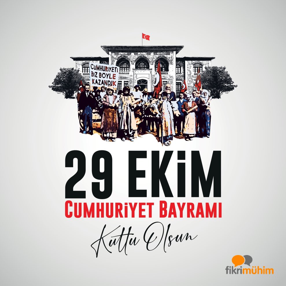 Ulu Önderimiz Gazi Mustafa Kemal Atatürk'ün bizi aydınlığa taşıyan en değerli emaneti Cumhuriyetimizin 99. yılı kutlu olsun!
 
#CumhuriyetBayramı #29Ekim1923 #Cumhuriyet99Yaşında