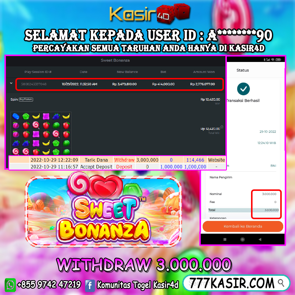JeniAnanda8's tweet photo. INFO SLOT GACOR HARI INI SWEET BONANZA

LINK : https://t.co/LQZ9WSPAFj

#SLOTGACOR #KASIR4D #SLOTONLINE #JUDIONLINE #JACKPOT https://t.co/gk9oZIhmDS