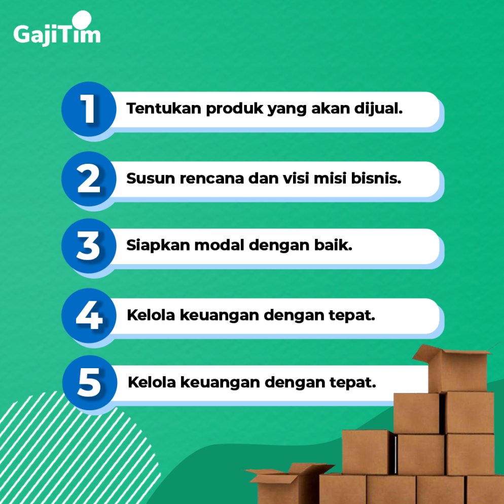 Bingung harus mulai dari mana jika ingin memulai usaha? Tenang, kamu bisa ikuti tips ini, #TemanTimin!

Tak perlu terburu-buru, pikirkan secara matang produk seperti apa yang akan kamu jual terlebih dahulu karena ini adalah poin utama. 

Selamat mencoba! 😉 

#GajiTim #UMKM
