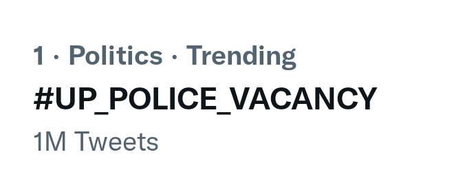 ErRahulbaghel_1's tweet photo. 1 Million Tweets
Trending @CMOfficeUP
#UP_POLICE_VACANCY 
#AGE_RELAXATION_IN_UP_POLICE_VACANCY 
@UPGovt @dgpup @myogiadityanath @Uppolice @aajtak @CMOfficeUP https://t.co/ltqzt5CvqK