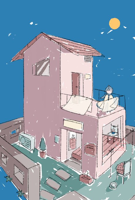 「1girl rooftop」 illustration images(Latest)