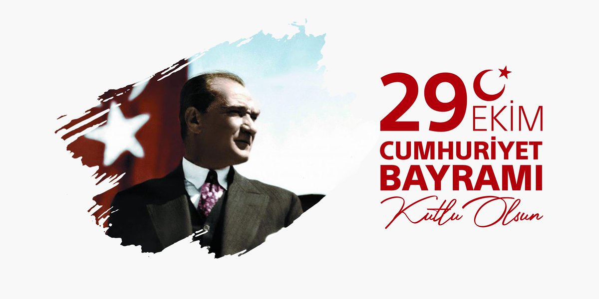 Cumhuriyetimizin kurucusu Mustafa Kemal Atatürk başta olmak üzere, milli mücadelenin tüm kahramanlarını minnet ve saygıyla anıyoruz!

#29EkimCumhiyetBayramı'mız Kutlu Olsun! 🇹🇷