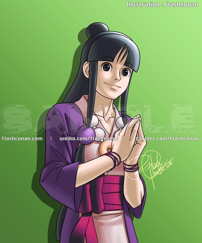 ResidentEvil_Q's tweet photo. #糸锯どら焼き Website of this series: https://t.co/lGYzEw3yes 🥰 #AceAttorney #逆転裁判 #綾里真宵 #MayaFey https://t.co/vbYJUQ8R1q