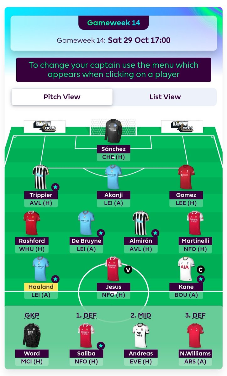 🔒 lock GW14 ready.. #FPL