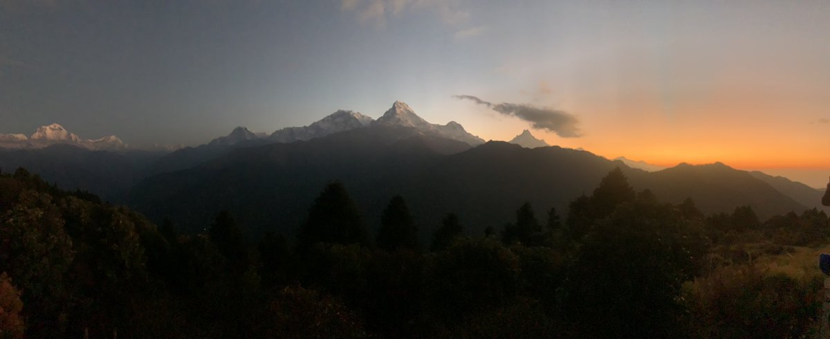 SamMorrisPE's tweet photo. Back from a wonderful 2 weeks away with 26 students. Nepal is an amazing place and a privilege to have visited. This sunrise from Poon Hill was an absolute highlight. 🇳🇵 https://t.co/TFaTIcfSKy
