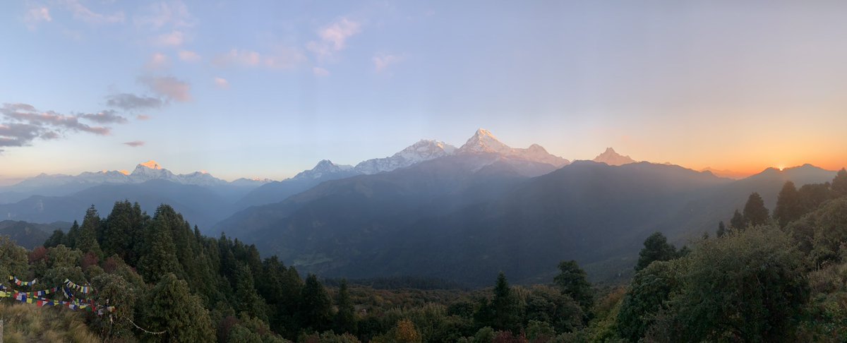 SamMorrisPE's tweet photo. Back from a wonderful 2 weeks away with 26 students. Nepal is an amazing place and a privilege to have visited. This sunrise from Poon Hill was an absolute highlight. 🇳🇵 https://t.co/TFaTIcfSKy