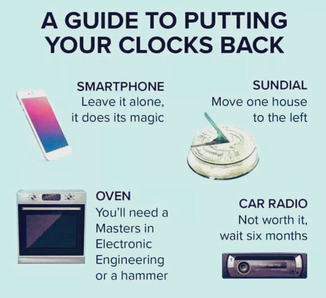 Handy guide, get yourselves ready… #clocksgoback