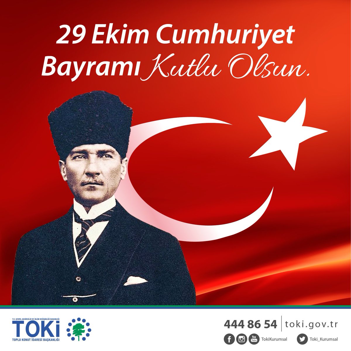Cumhuriyetimizin ilanının 99. yıl dönümünde, başta Gazi Mustafa Kemal Atatürk ve silah arkadaşları olmak üzere kahraman tüm şehit ve gazilerimizi de saygıyla, rahmetle ve minnetle anıyoruz.

#29EkimCumhuriyetBayramımız kutlu olsun 🇹🇷