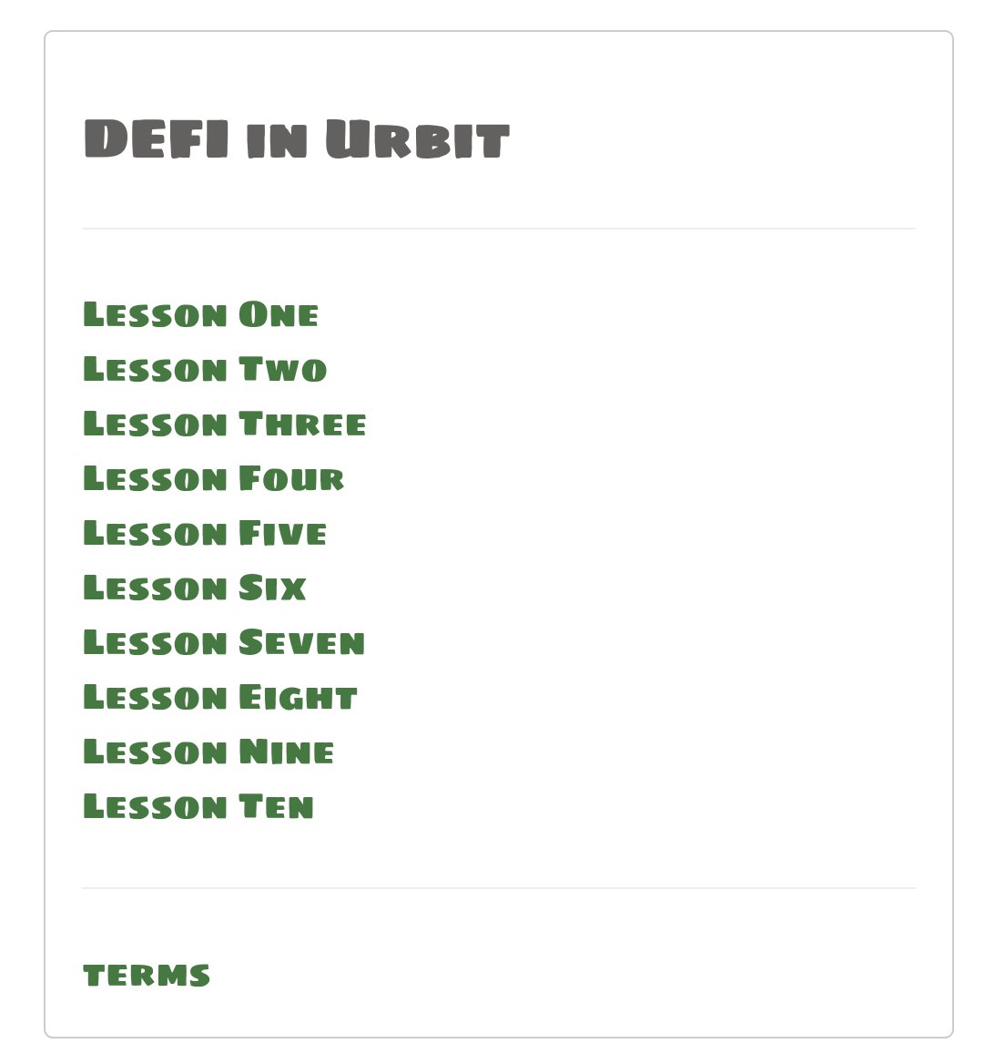dabdyt's tweet photo. First screen after app tile. Would generally flesh out content first, but will do as I learn #Hoon. As I used Google Fonts, I wondered if there are best practices regarding using web content (like importing fonts) in #Urbit. Seems it would be best to have everything in the app? https://t.co/NjwXPQ9lPx