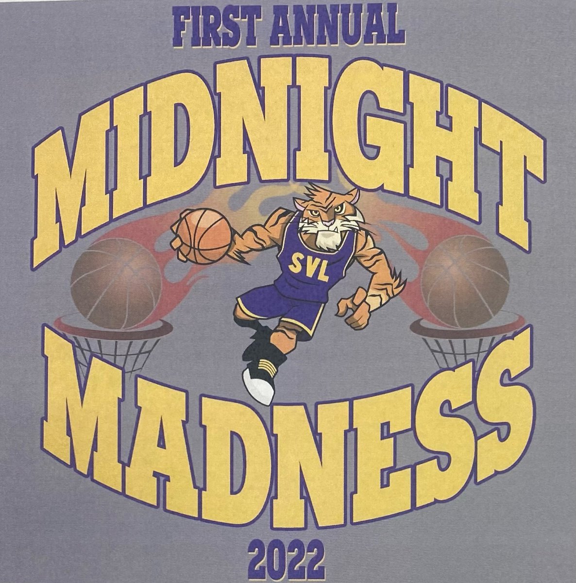 SvlhsHoops's tweet image. We are one week away from our first annual Midnight Madness Basketball Event on Friday, November 4th starting at 5 pm. T- Shirts are on sale now for $20 and purchase of a shirt includes entry to the event! Shirts must be preordered by Monday.