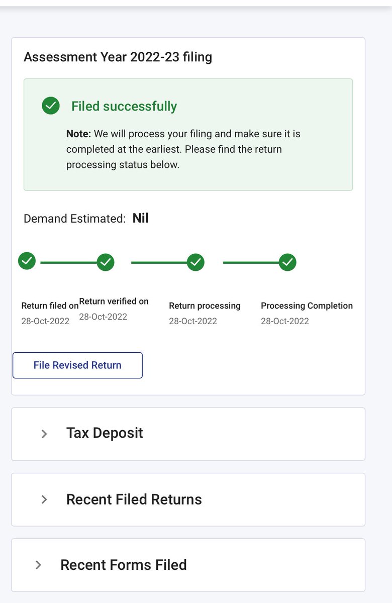 docchats's tweet photo. This is so huge! Same day from filing to finalising the ITR! Let’s give a big thumbs up to our country’s digital journey, the PM, the FM and the Income tax department. https://t.co/oeQ0hNTVSq