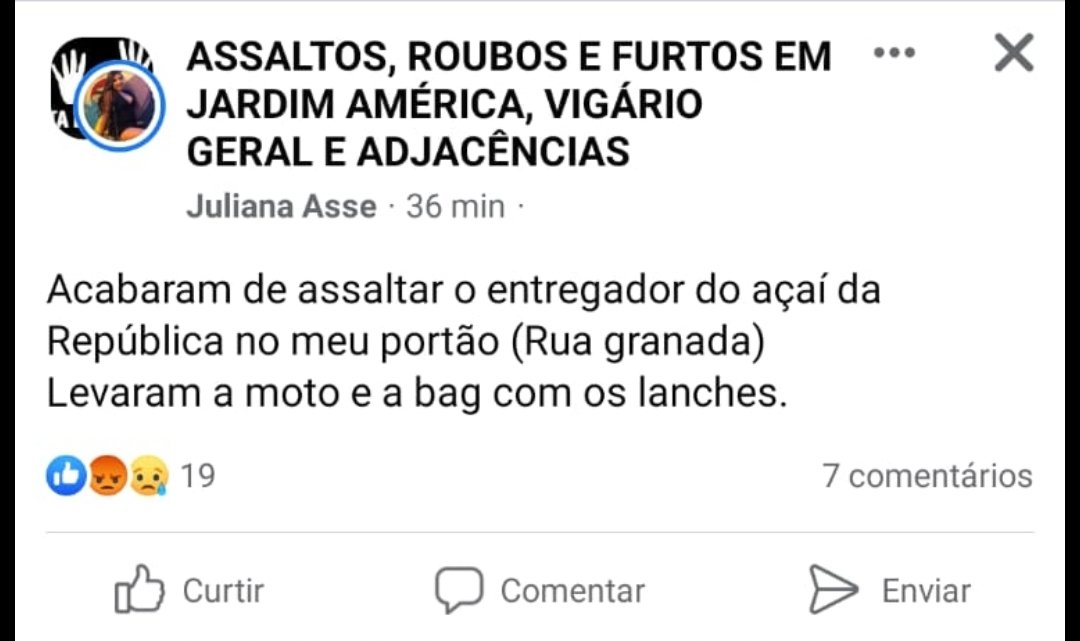 Muito esculacho isso ,o cara trabalhando entregando e roubarem o cara ,levaram bag moto dinheiro e tudo , tem que morrer uns ladrão fdp desse ,entrar na Madeira na comunidade que mora ,roubar correria seus covardes 🖕😡
