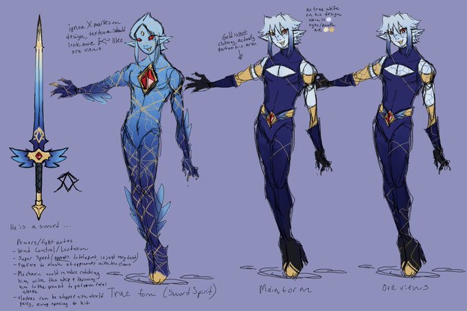 Made a Zelda sona <333 I think I would be the funniest master sword ever 