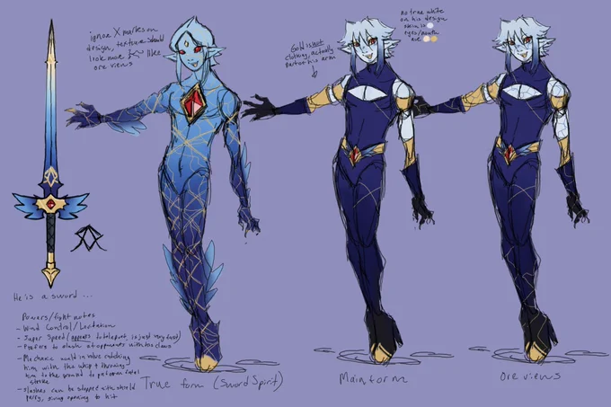 Made a Zelda sona <333 I think I would be the funniest master sword ever 