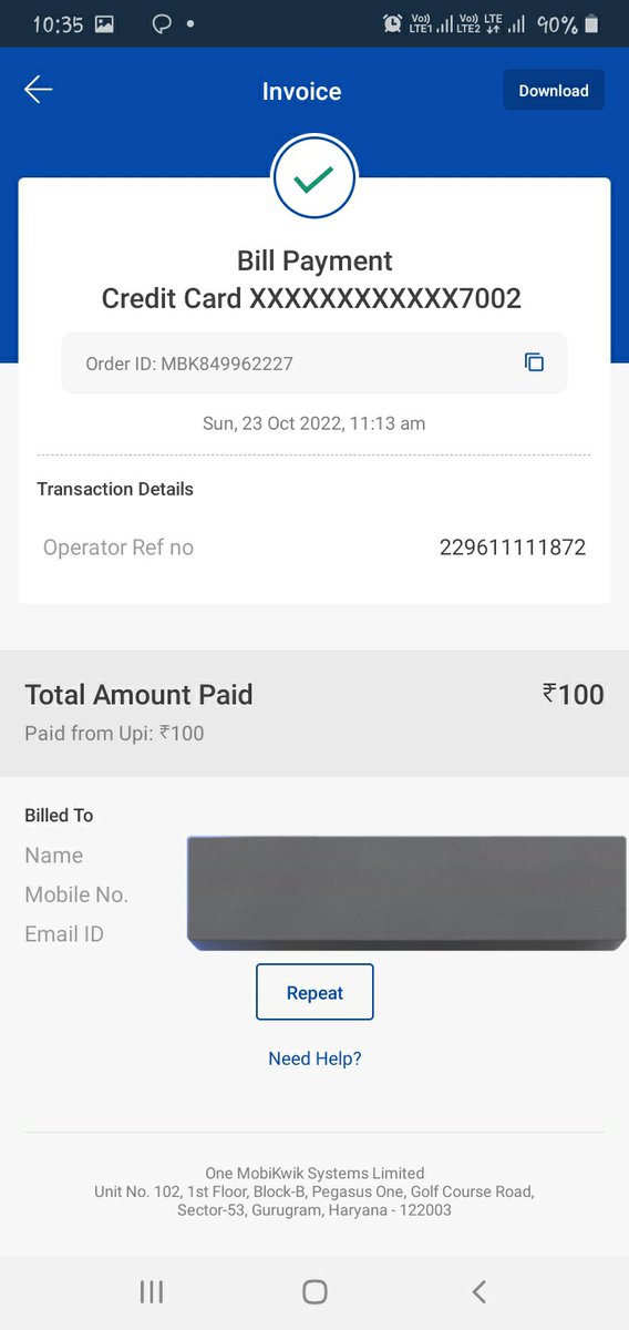 Dear <a href="/HDFCBank_Cares/">HDFC Bank Cares</a> <a href="/HDFC_Bank/">HDFC Bank</a> i have paid these three payments thru <a href="/MobiKwik/">MobiKwik</a> <a href="/MobiKwikSWAT/">MobiKwik Support</a> aap but not updating in my credit card account,  same i complain last month also. Kindly help and solve this issue. Mobikwik kindly check at your end also.