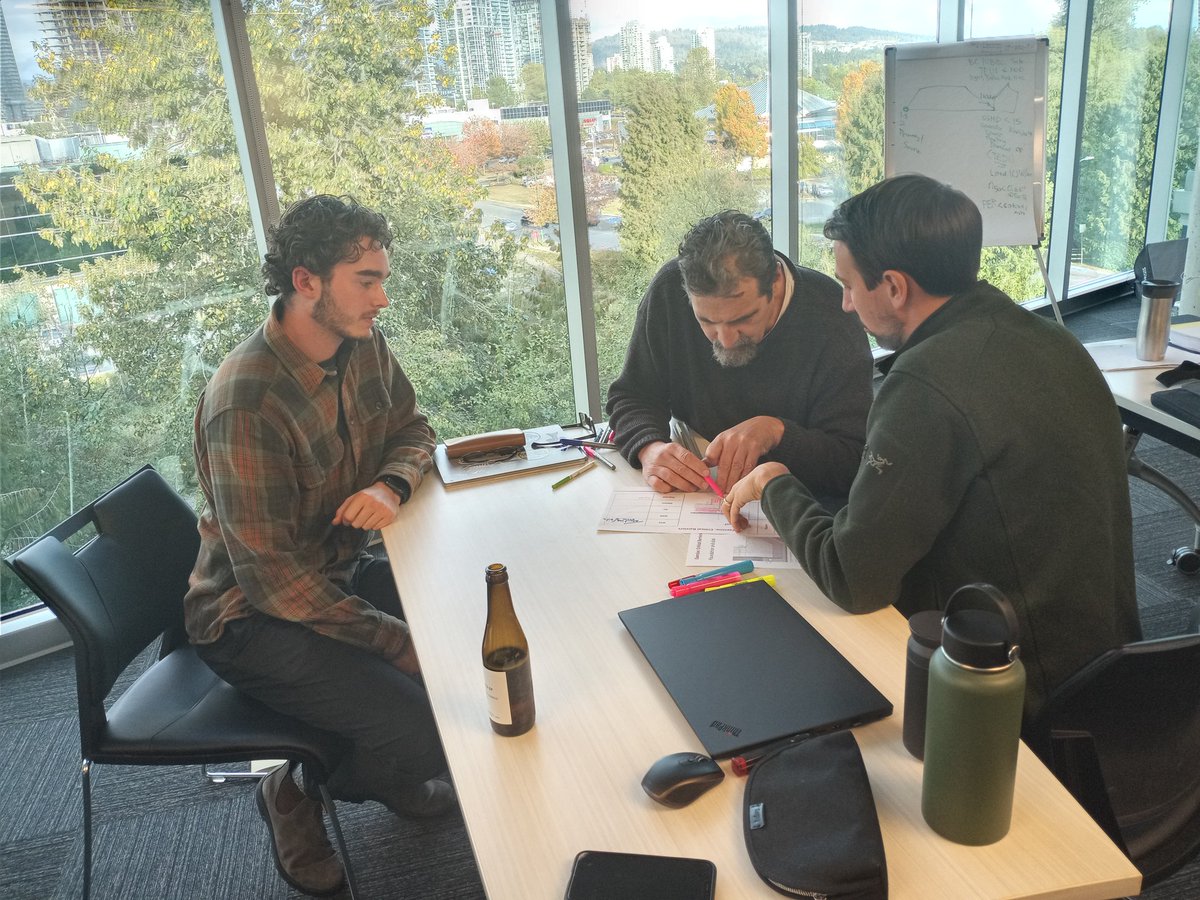 CillianCollins's tweet photo. Nice to be back in person teaching with @PassiveHouseCan  hosted by @RDHBuildings working through high performance assemblies (though will be my last in Canada for a while). And as it was 4.30pm on a Friday there was beer:) https://t.co/XnSCxD5shu