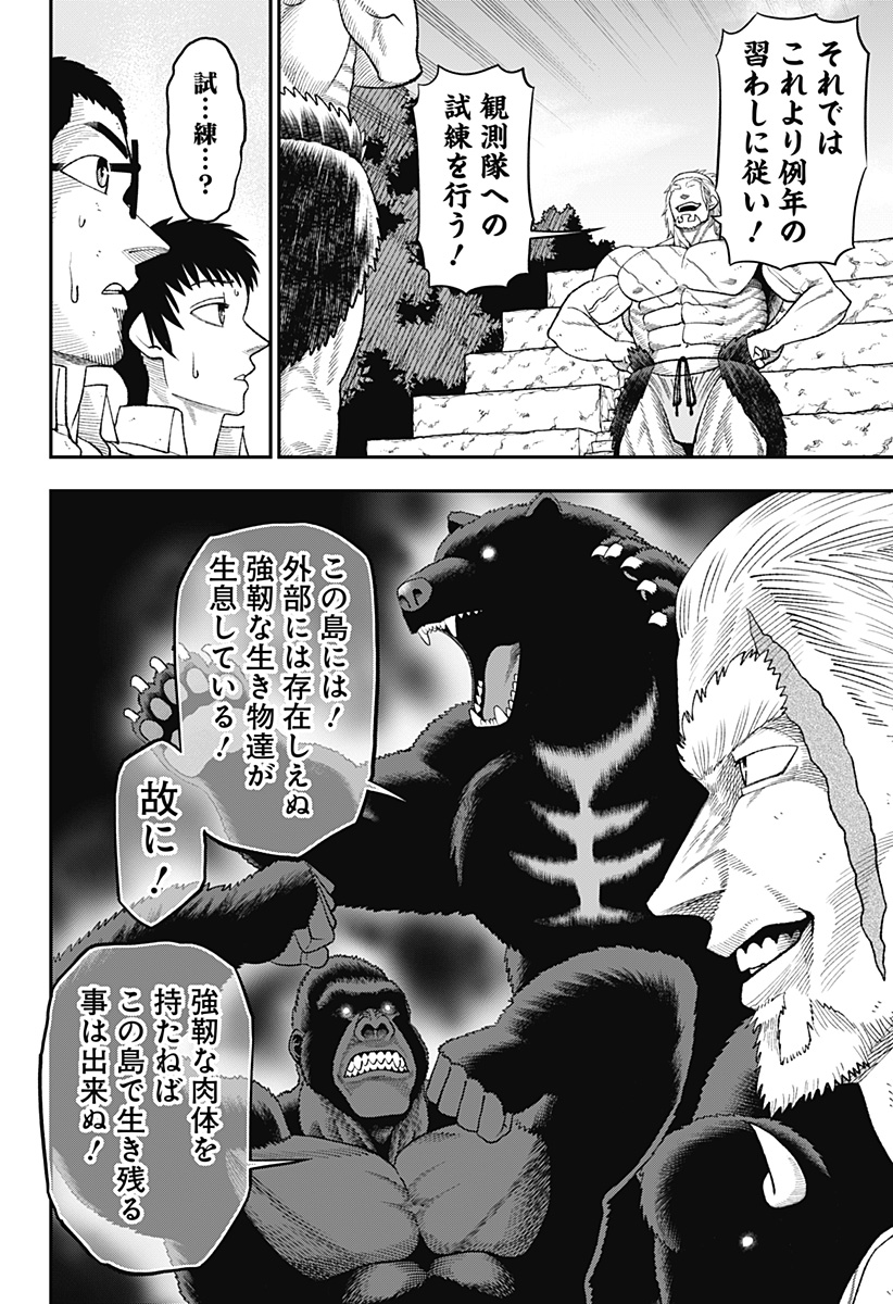 『筋肉島』で二人の観測隊が試練を与えられる話② 