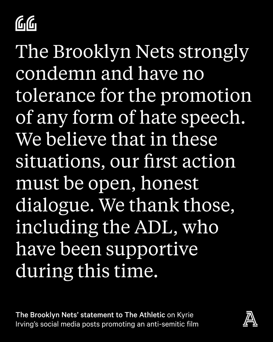 brooklyn nets statement kyrie