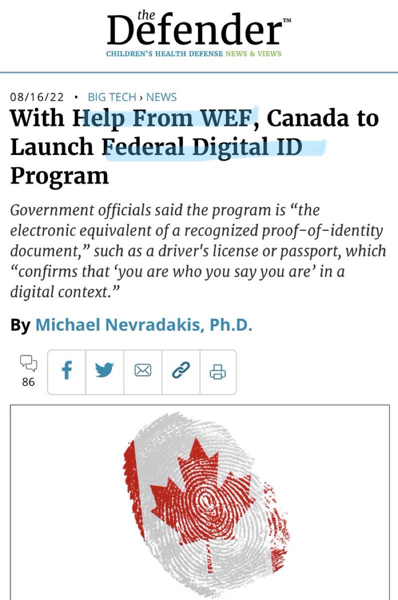 ELIJAH on Twitter "Canada being ruled by WEF will discuss next week"