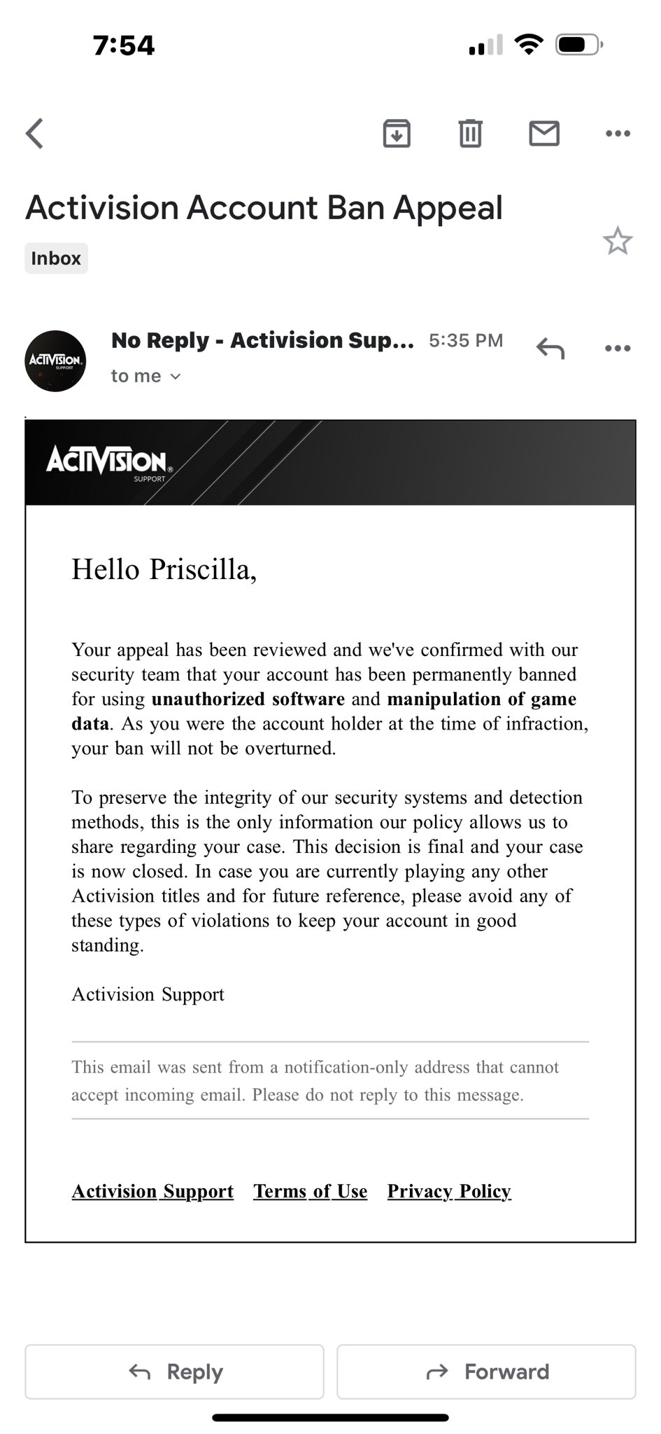 How to do Activision Ban Appeal?