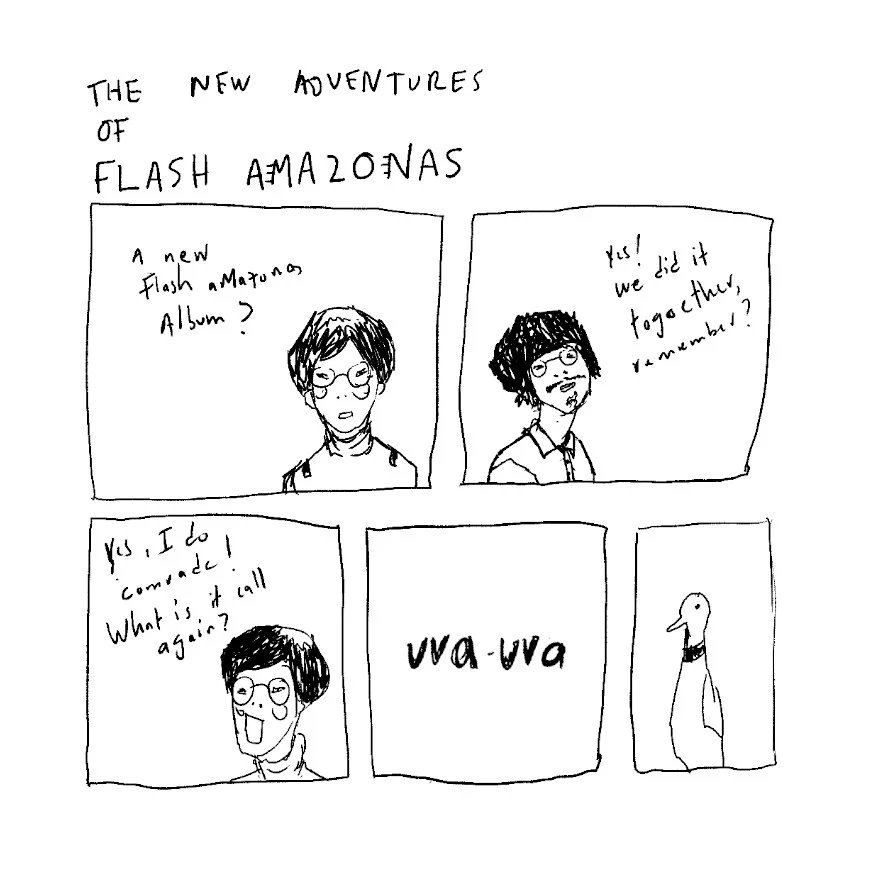 Happy "uva-uva" release day!! 🍇 🍇 Our first LP release as a label is now available to buy in its entirety from Bandcamp (flashamazonas.bandcamp.com/album/uva-uva-2), and streamed on your service of choice. 🥰