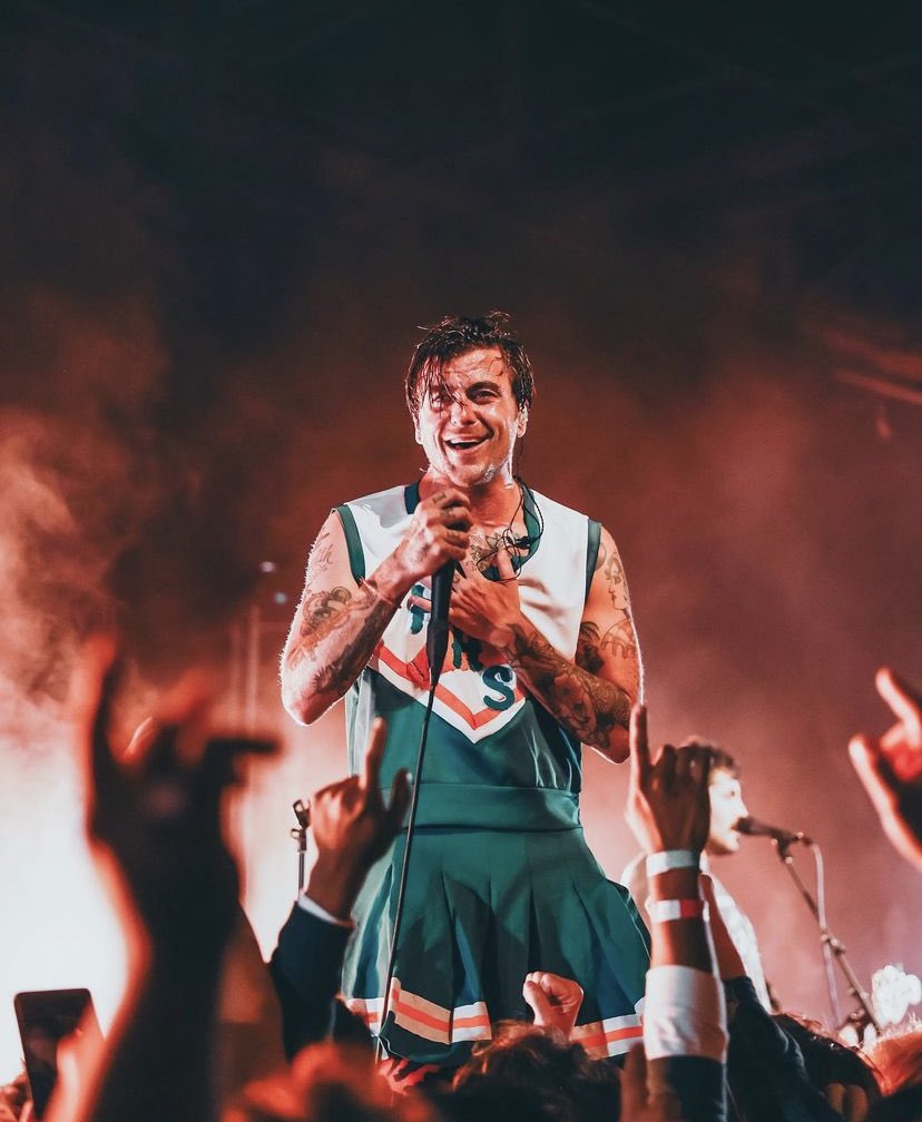 Singer / Songwriter, Anthony Green dressed up as Chrissy Cunningham, our  Hawkins High Cheerleader while performing at his concert last night! photo  credit for Anthony via bloomxphoto on Instagram!