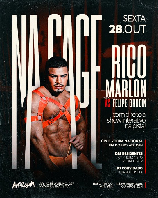 HOJE 28/10/22 em #Fortaleza #gay 
Meu primeiro show aqui no Ceará aguardo todos ???
As 02:30 da manha