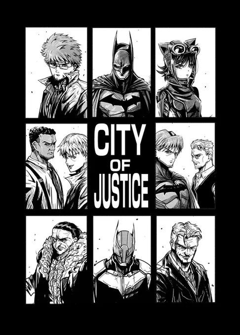 CITY OF JUSTICE#batman#イラスト 