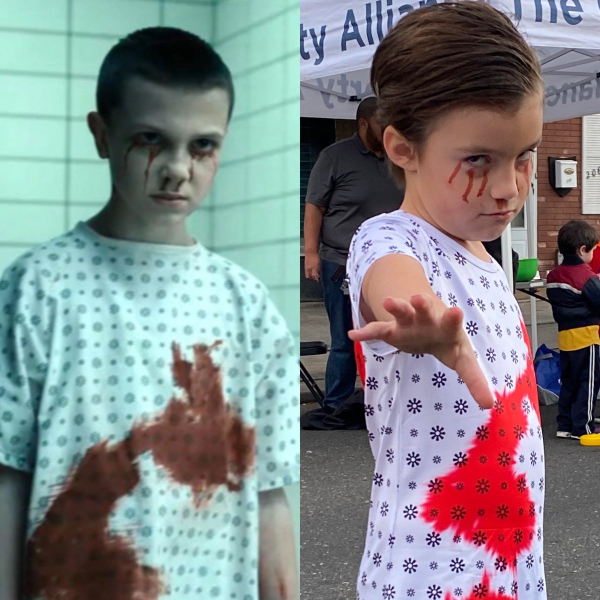 She was really specific about which El she wanted to be, and she nailed it. #StrangerThings #ELEVEN #rainbowroom #vecna <a href="/netflix/">Netflix</a> <a href="/Milliestopshate/">Millie Bobby Brown</a>