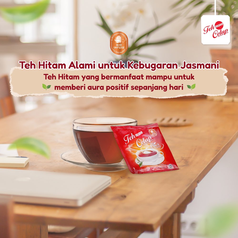tehcelupsosro's tweet photo. Produk teh yang diproduksi oleh Teh Celup Sosro dibuat dari Teh Hitam Alami yang memiliki banyak manfaat bagi tubuh seperti menjaga kesehatan jantung, mengontrol diabetes dan mencegah kanker. https://t.co/uGymssX6YX