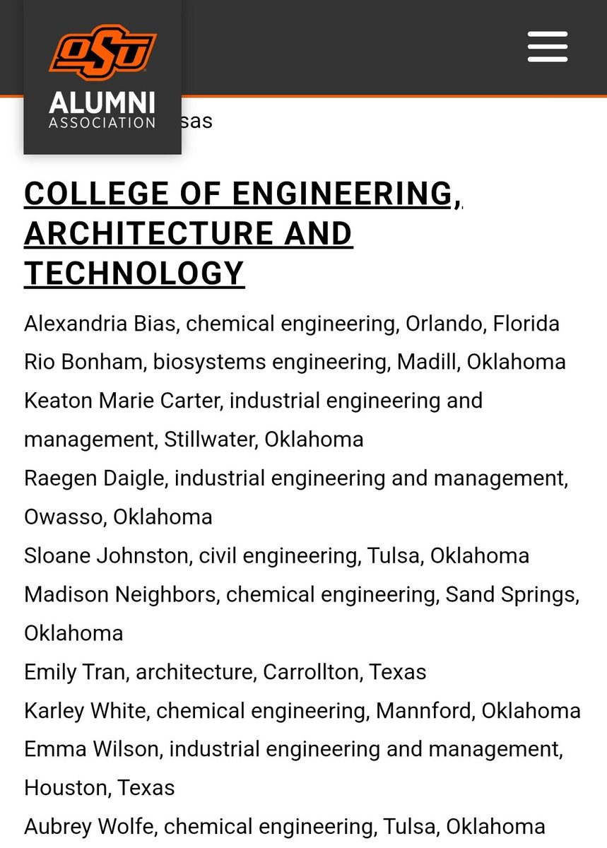 So proud of the @CHEatOKSTATE students who were named Seniors of Significance! I didn't teach this cohort, but Karley & Aubrey were in my lab as first year students and Alexandria was in APO, which Joel and I advised. @KarleyWhite22 !!!