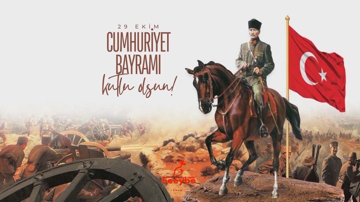 Cumhuriyet bayramı coşkusunun bütün milletimizce derinden yaşanması temennileriyle… 29 Ekim Cumhuriyet Bayramı kutlu olsun. #2#29ekimcumhuriyetbayramı #heeybe #heybe #heybecom #heeybecom