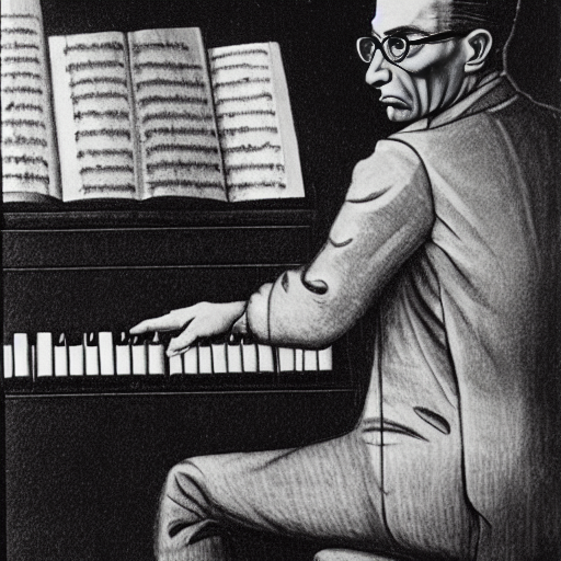CKEveland's tweet photo. "M.C. Escher portrait of Kurt Gödel playing Bach on the piano." #stablediffusion https://t.co/jDkELQt9ja