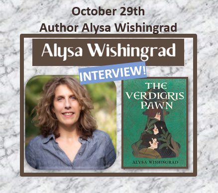 I’m so excited to #interview the talented #author of the #mglit gripping #debut, THE VERDIGRIS PAWN @AGWishingrad tomorrow! Alysa takes readers on a thrilling ride you don’t want to miss! Listen to my #podcast #bookreview & stay tuned for our talk! open.spotify.com/episode/6sNuOC… #read